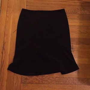 NWOT Ann Taylor black flare skirt